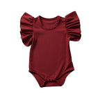 Solid Ribbed Flare Onesie