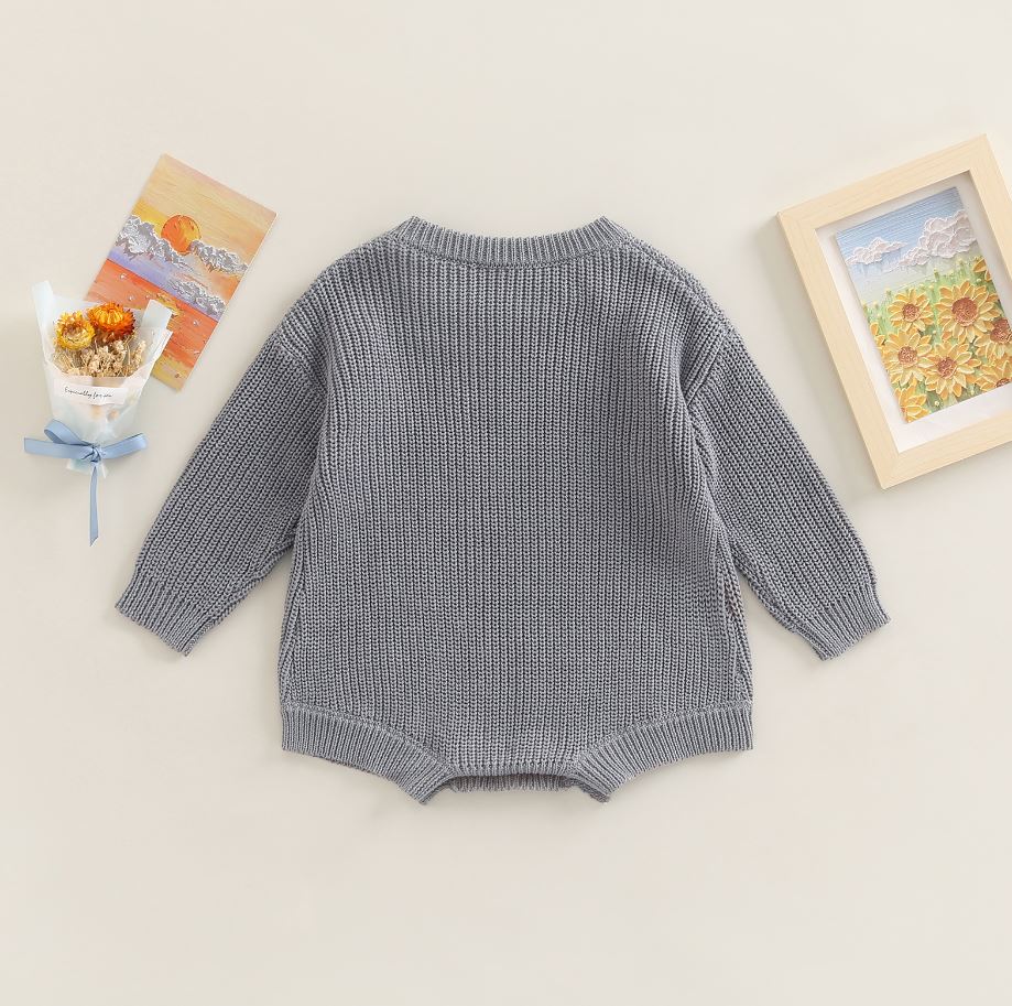 Solid Knitted Jaycee Onesie