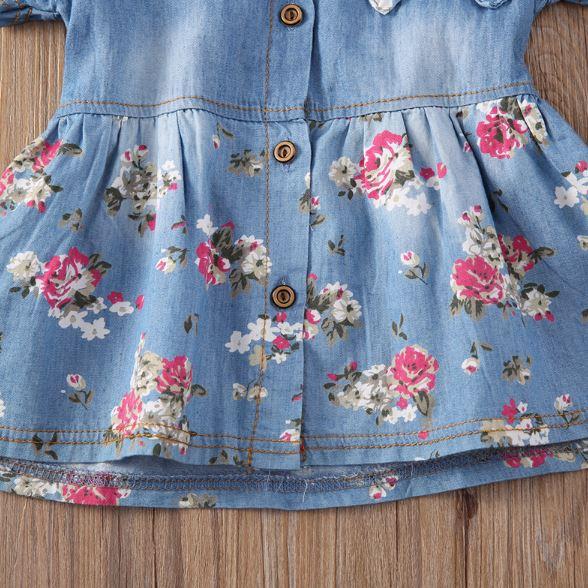 Floral Denim Dress