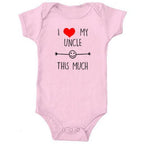 I Love My Uncle This Much Onesie (Multiple Colors)