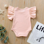 Solid Ribbed Flare Onesie