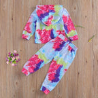 Tie Dye Hoodie and Pants Set