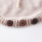 Long Sleeve Heart Knitted Romper