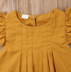 Ruffle Solid Dress