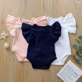 Solid Ribbed Flare Onesie