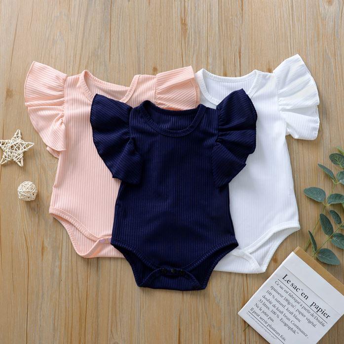 Solid Ribbed Flare Onesie