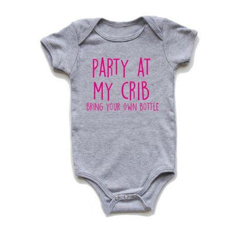 Party At My Crib Onesie (Multiple Colors)