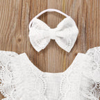 Matching Big Little Sister Lace Dress & Romper