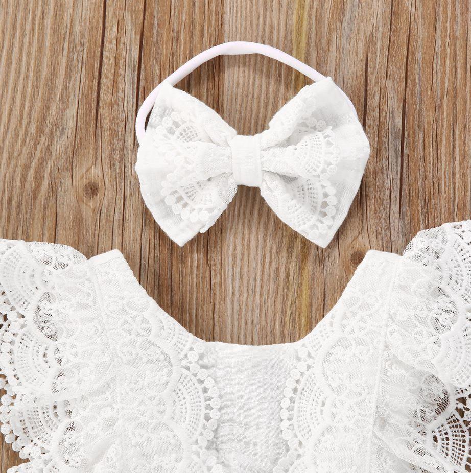 Matching Big Little Sister Lace Dress & Romper