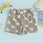 Patterned Swim Trunks