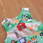 Little Farmer Tractor Romper (2 Patterns)