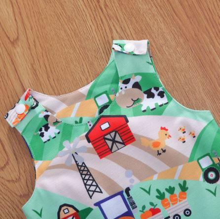 Little Farmer Tractor Romper (2 Patterns)