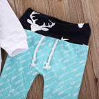 Aqua Deer Hoodie Pants Outfit