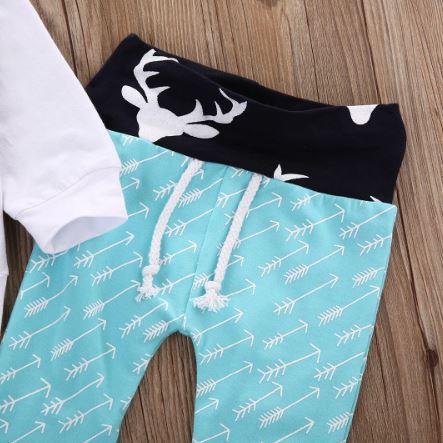 Aqua Deer Hoodie Pants Outfit