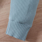 Ribbed Solid Jogger Set