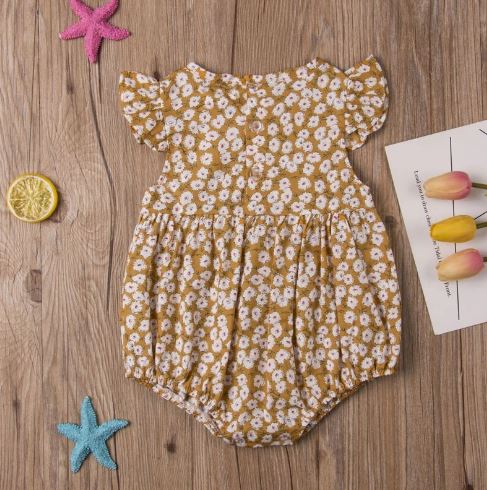 Frilled Floral Romper