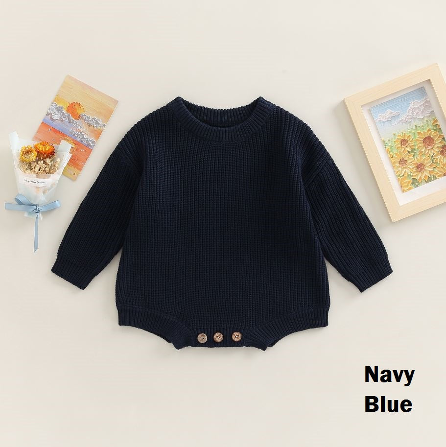 Solid Knitted Jaycee Onesie