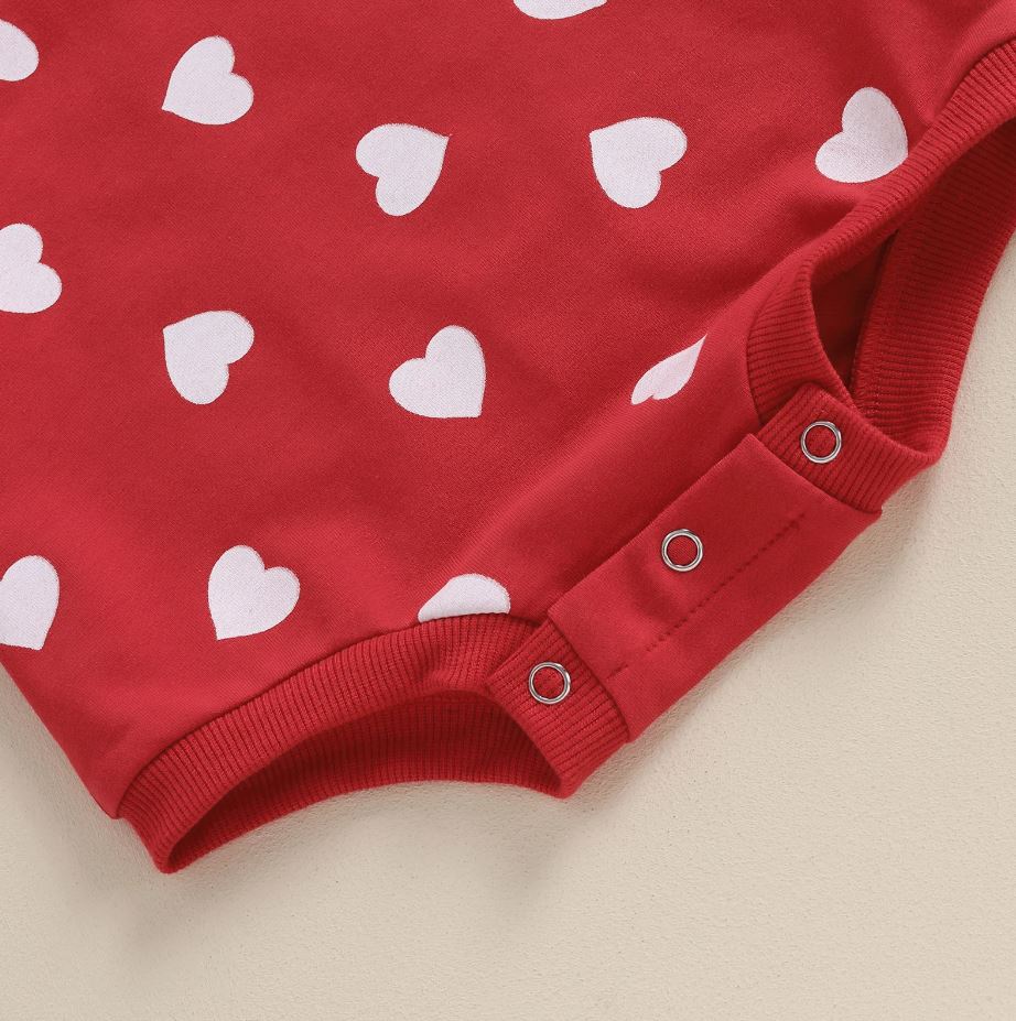 Heart Ruffle Onesie & Bow
