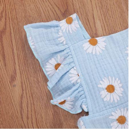 Floral Ruffled Daisy Romper