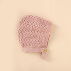 Knitted Romper with Bonnet