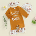 Auntie is My Bestie Floral Romper