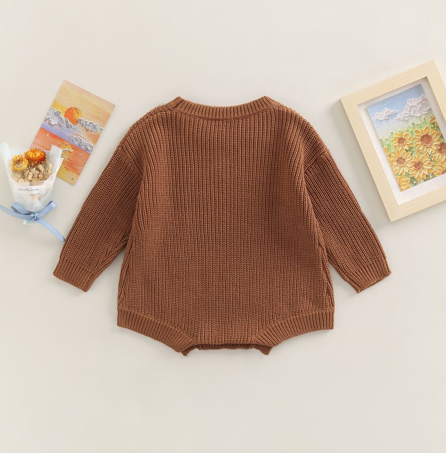 Solid Knitted Jaycee Onesie