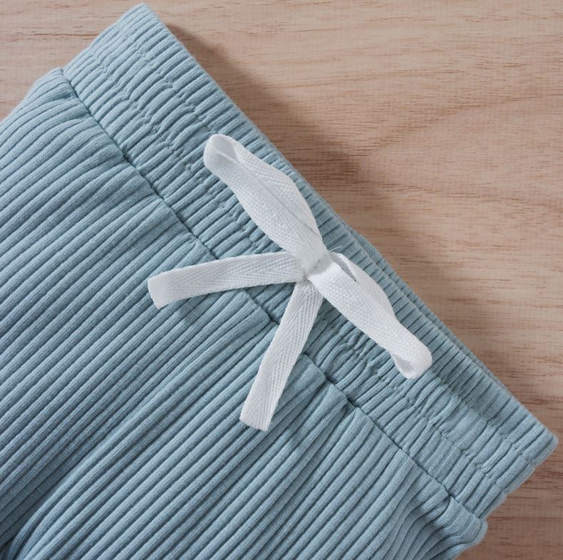 Ribbed Solid Jogger Set