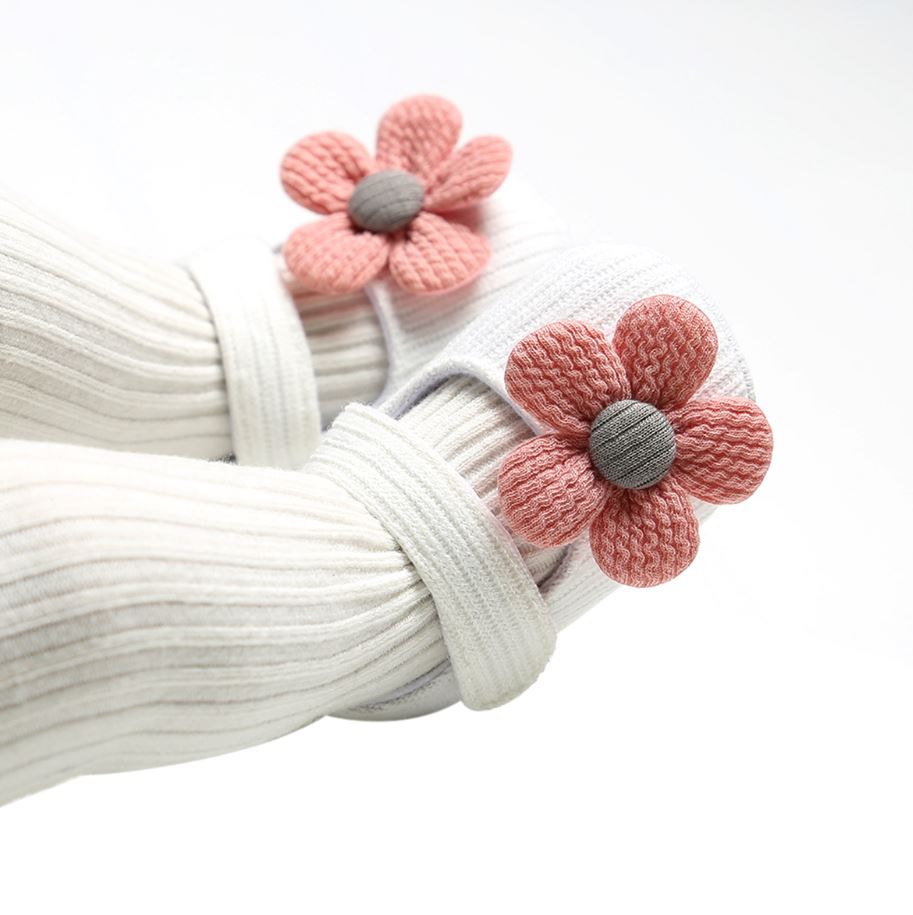 Flower Shoes & Bow Headband Set (6 Colors)