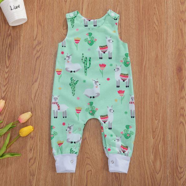 Little Llama Cactus Romper