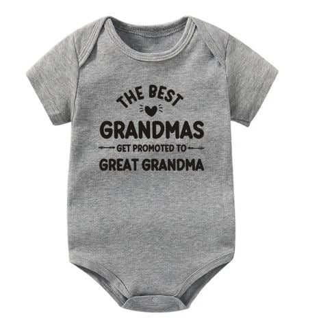 The Best Grandmas Get Promoted To Great Grandma Onesie