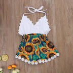 Sunflower Lace Romper