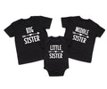 Matching Big Middle Little Sister or Brother T-shirts & Onesies