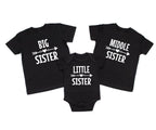 Matching Big Middle Little Sister or Brother T-shirts & Onesies