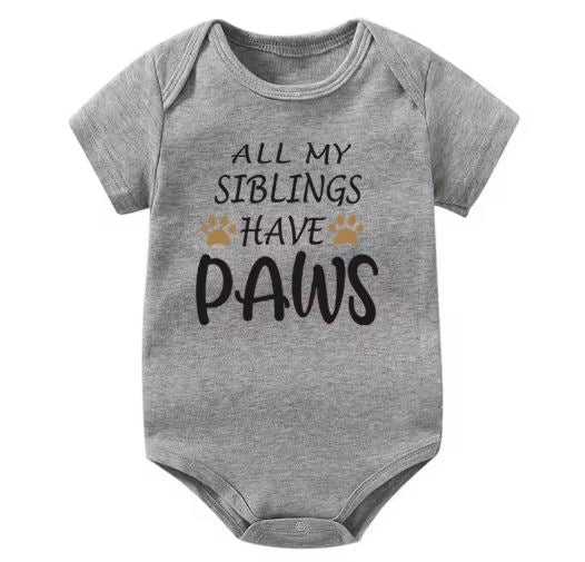 All My Siblings Have Paws Onesie
