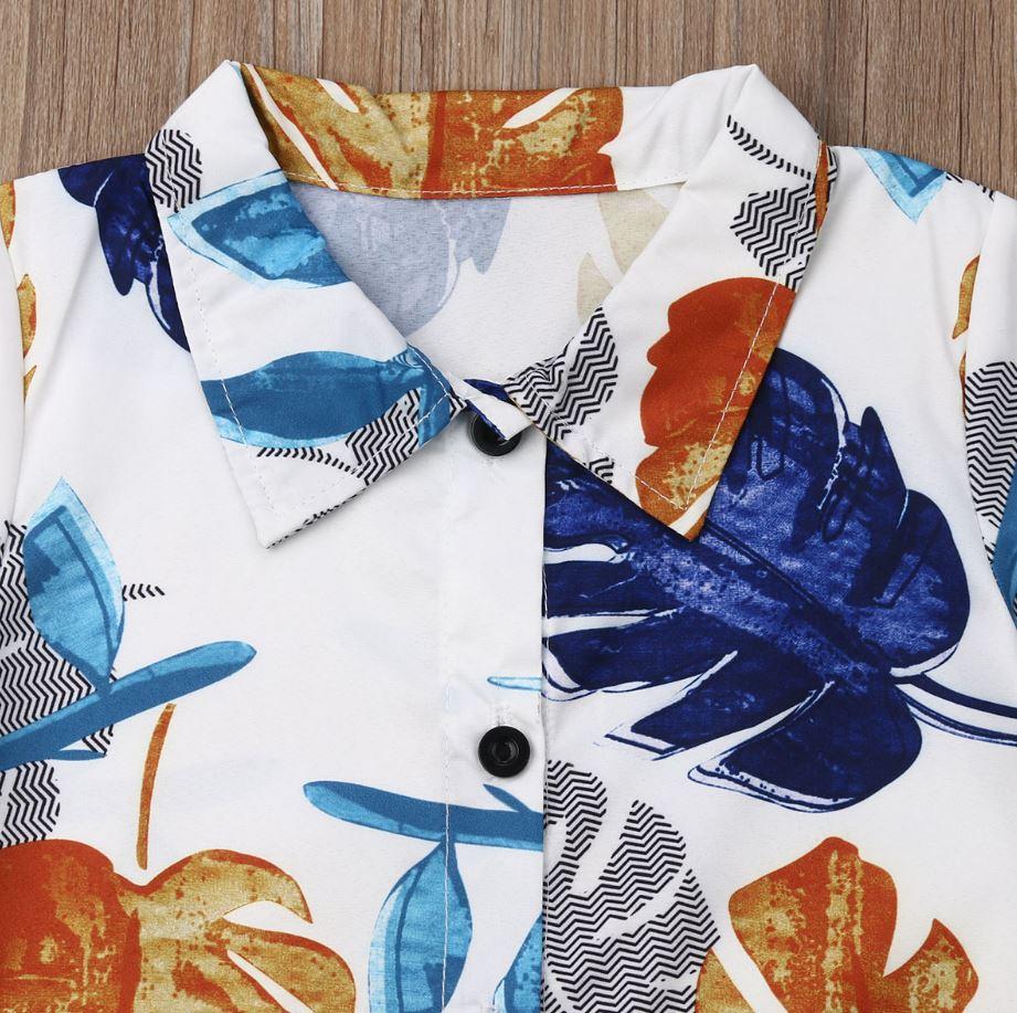 Floral Shirt with Shorts