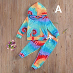 Tie Dye Hoodie and Pants Set
