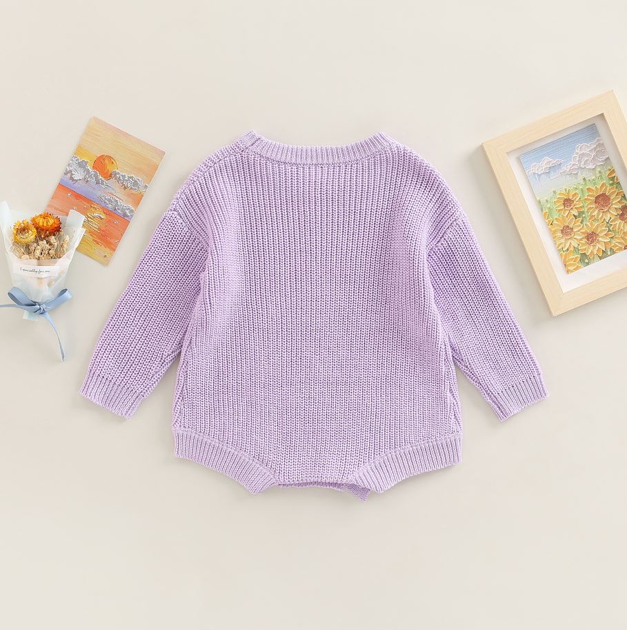 Solid Knitted Jaycee Onesie