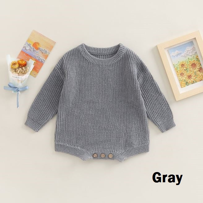 Solid Knitted Jaycee Onesie