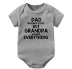 Dad Knows A Lot But Grandpa Knows Everything Onesie