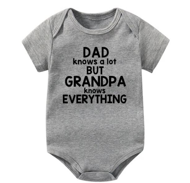 Dad Knows A Lot But Grandpa Knows Everything Onesie