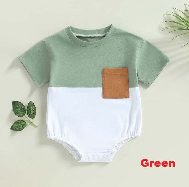 Two Tone Pocket Onesie
