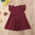 Ruffle Solid Dress
