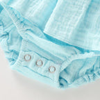 Ruffle Hem Bow Romper