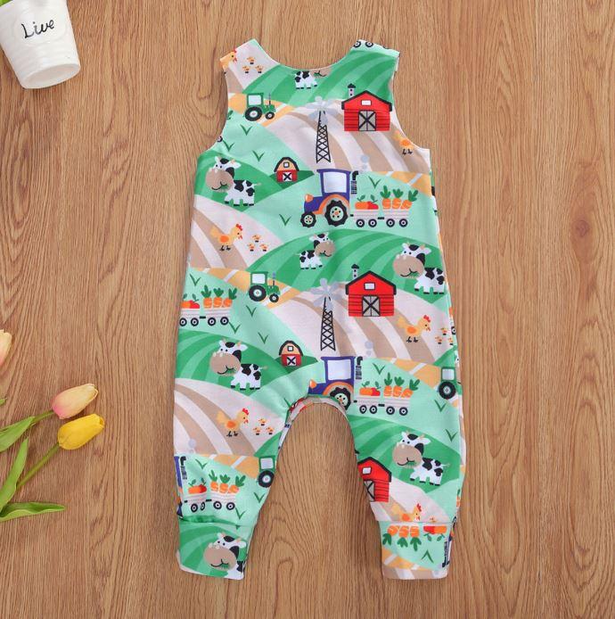 Little Farmer Tractor Romper (2 Patterns)