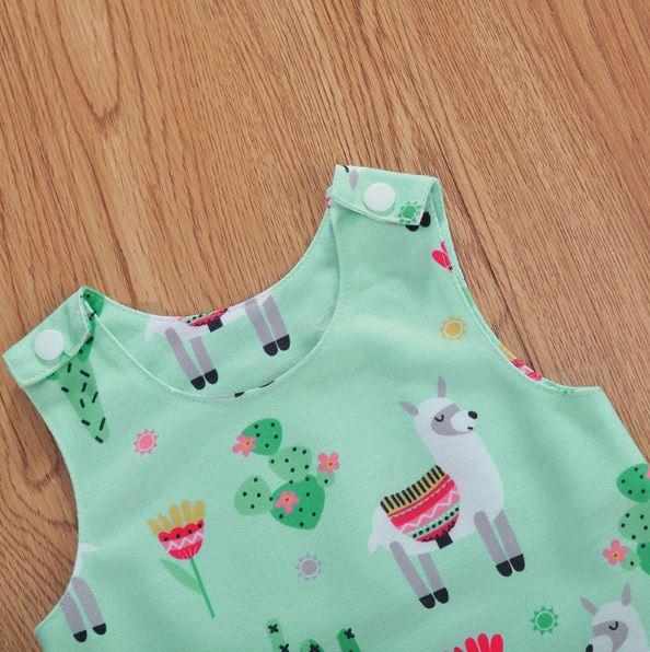 Little Llama Cactus Romper