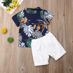 Floral Shirt with Shorts