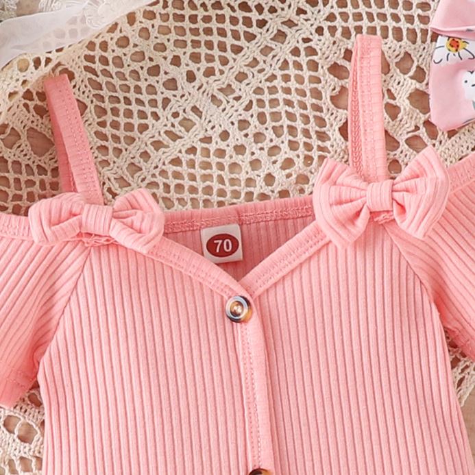 Off Shoulder Bell Bottom Cutie Outfit