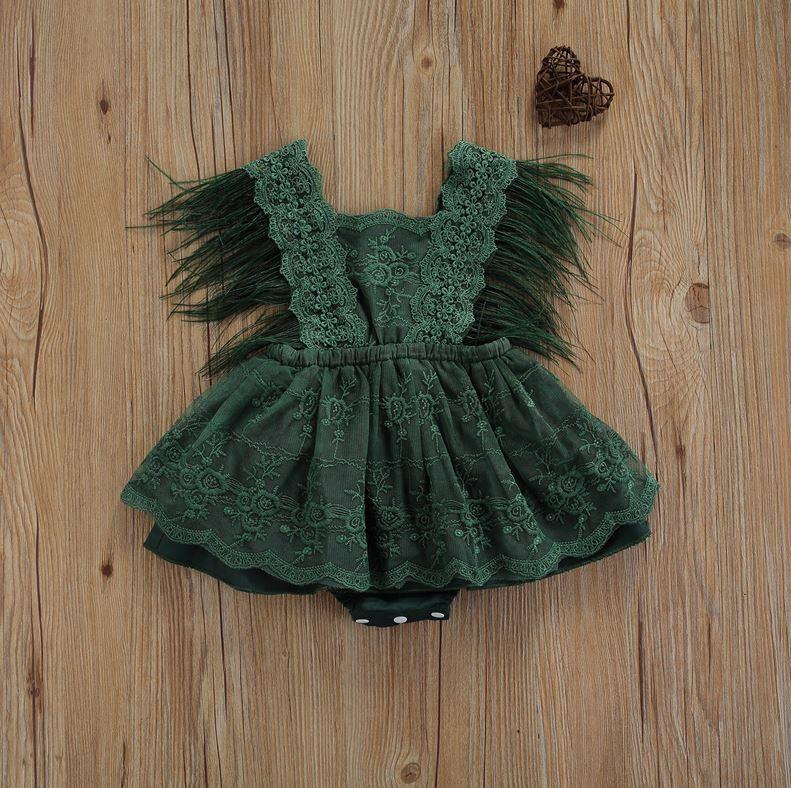 Floral Lace Feather Dress