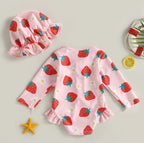Long Sleeve Summer Fun Swimsuit & Hat