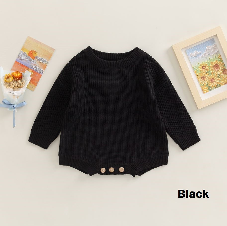 Solid Knitted Jaycee Onesie